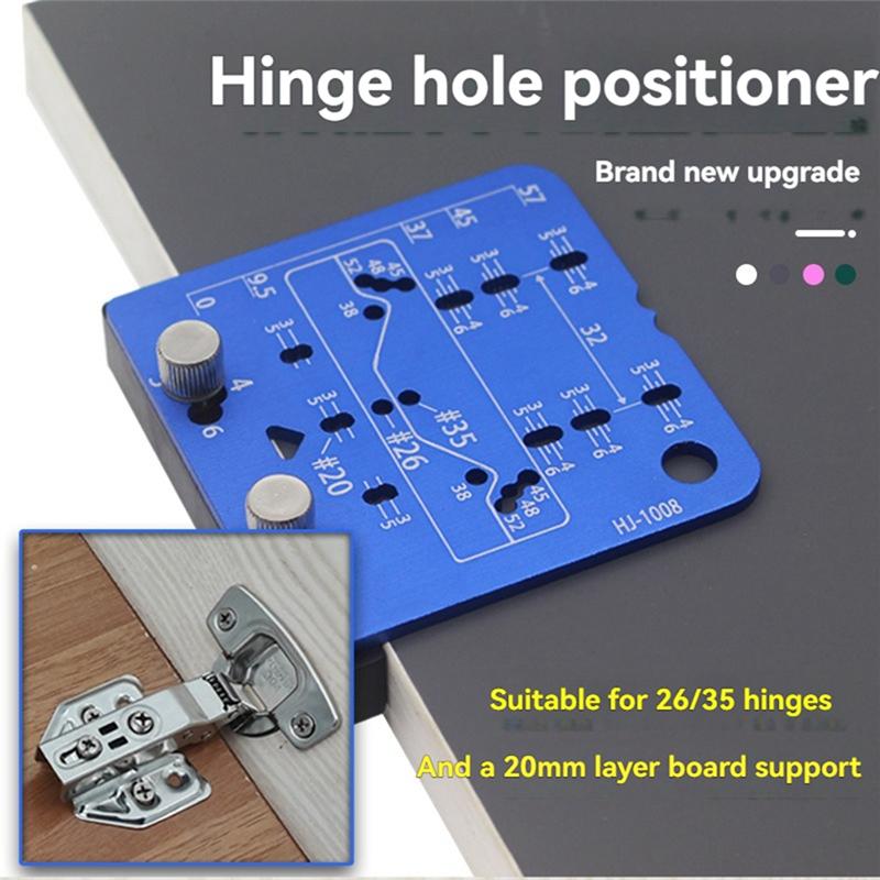 A34R Concealed Hinge Jig Cabinet Door Hinge Jig Cabinet Hardware Marking Template For 26Mm 35Mm Hinges