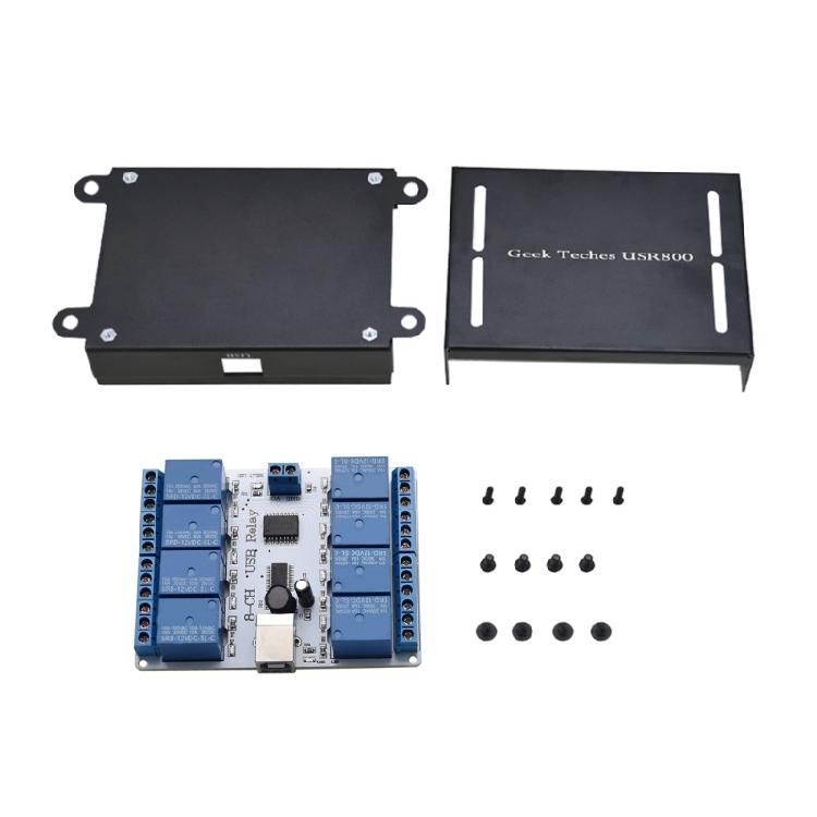 Programmable USB 8 Channel Control Controller Circuit Board for Automation Solution 12V Power Control Module