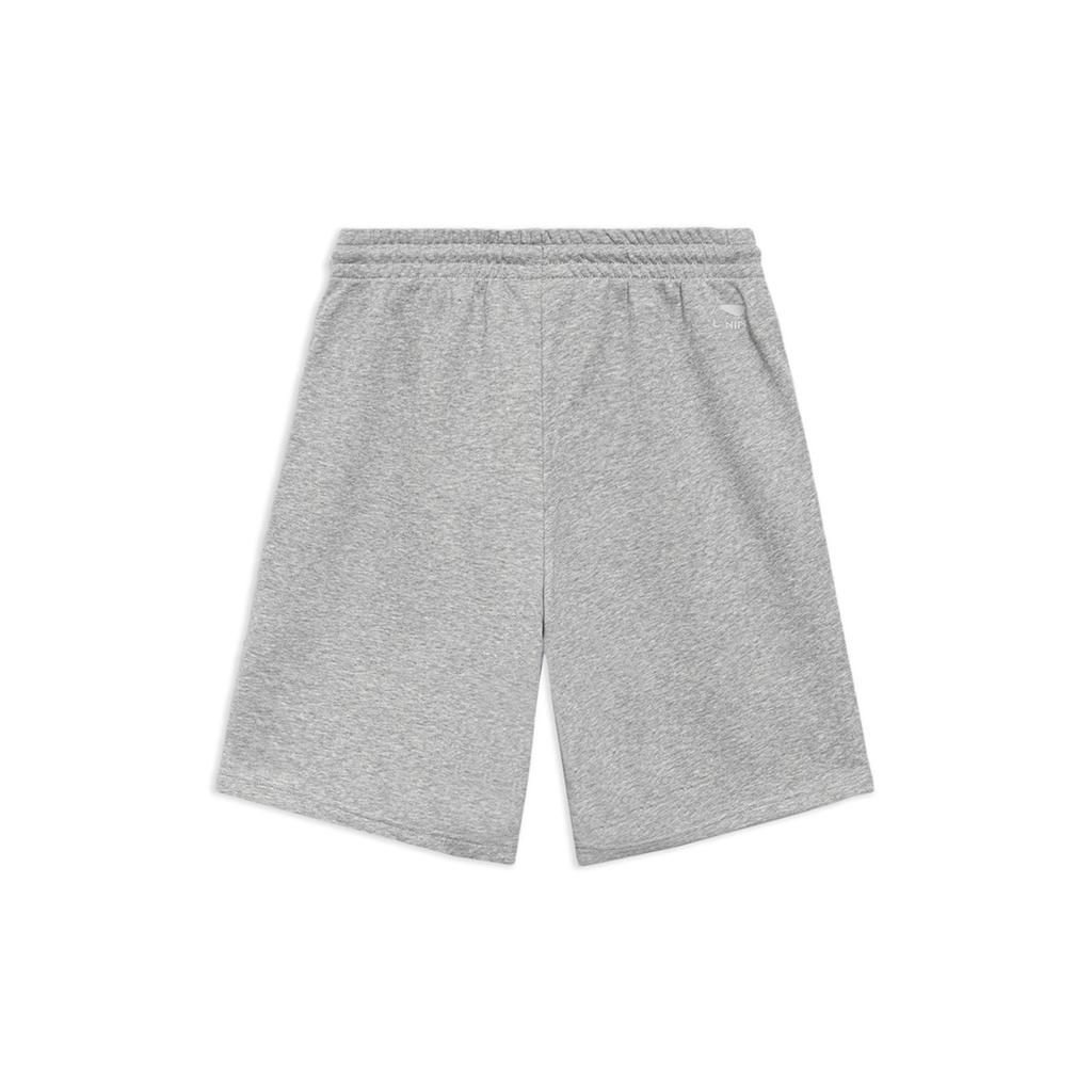 Li Ning Sports Lifestyle Series Solid Color Breathable Casual Sports Shorts Men Shorts Light-Gray AKSS945-1