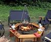 Captain Stag Outdoor Campingtopf mit Holzdeckel, 22 cm, Edelstahl, Hergestellt in Japan, Tsubame-Sanjo, UH-4125