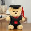 Pp Cotton Graduation Bear Doll With Doctor Hat Bear Animal Keychain  Boys Girls