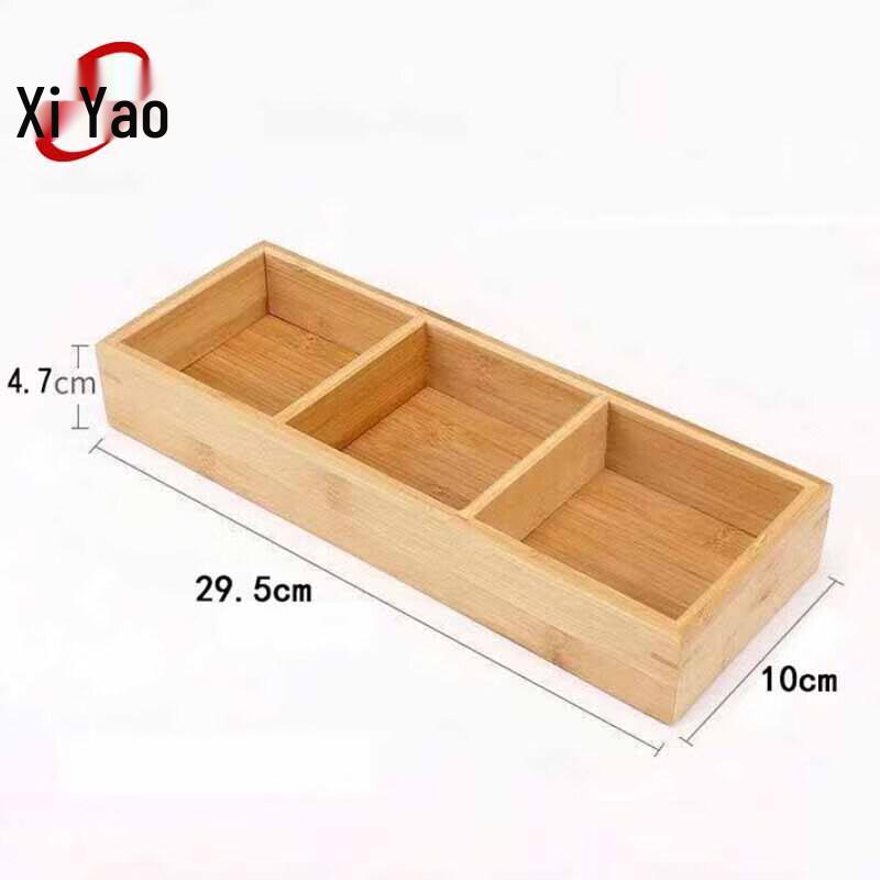 Multipurpose Wooden Serving Tray with Compartments
