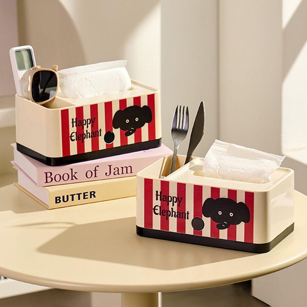 Creative Napkin Storage Case Cartoon Pattern Napkin Storage Box Paper Towel Holder Home Decoration
