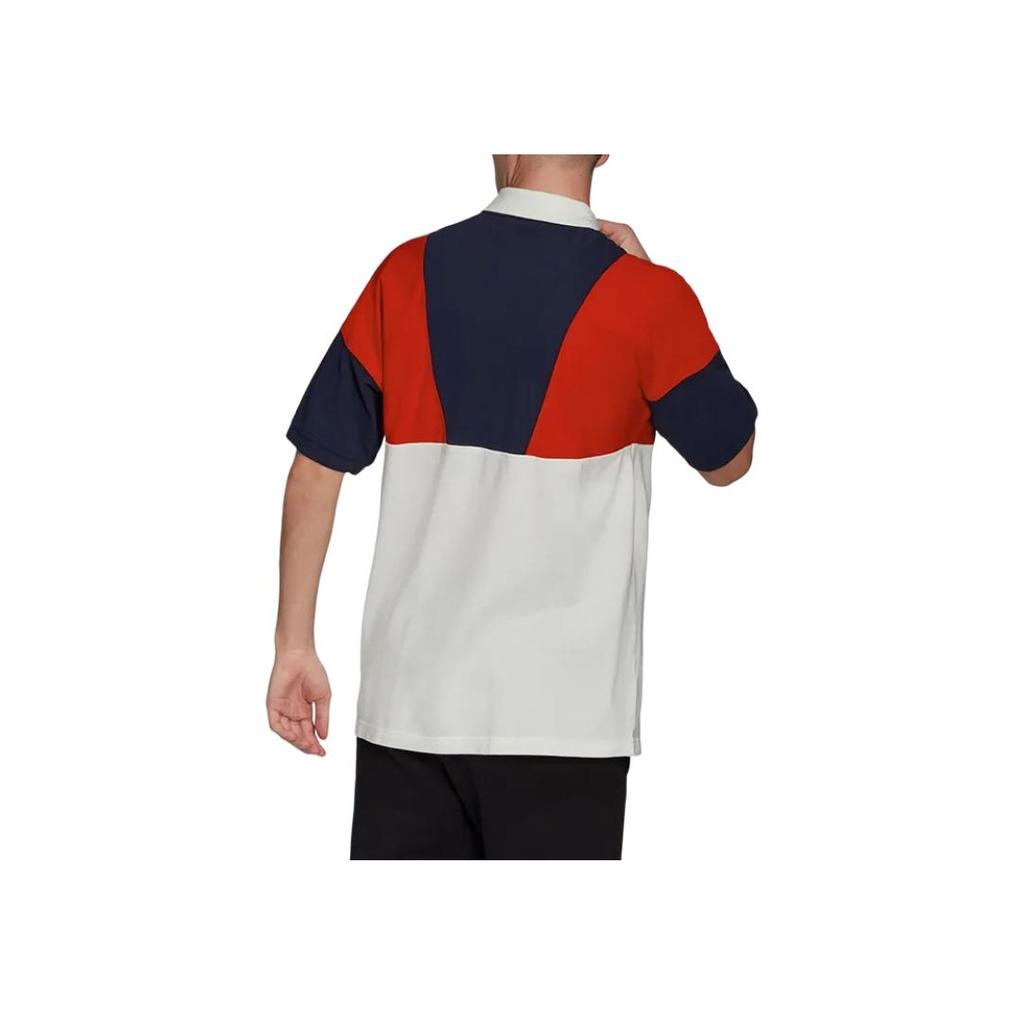 Adidas Originals Trefoil Spliced Short Sleeve Polo Shirt Men Tops Multicolor FM2197