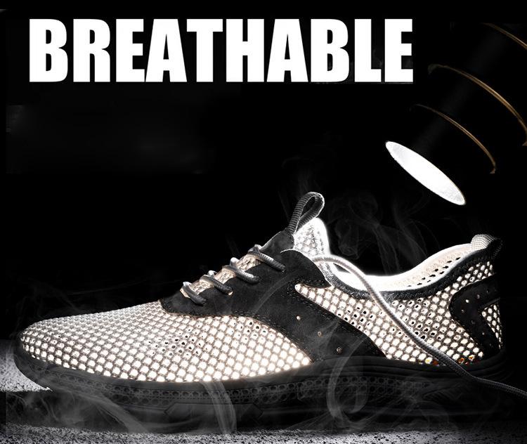 Men's Breathable Flyknit Casual Sports Shoes - Lightweight Mesh Design