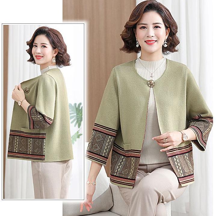 Spring Autumn Women's Knitted Cardigan Sweater Thin Loose Plus Size Knitted Cardigan Jacket Open-front Knitted Coat