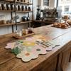 11.8 X 15.7in Dish Drying Mat Heat Resistance Anti Slip Dishes Drying Pad Refreshing Elegant Dish Drain Mat