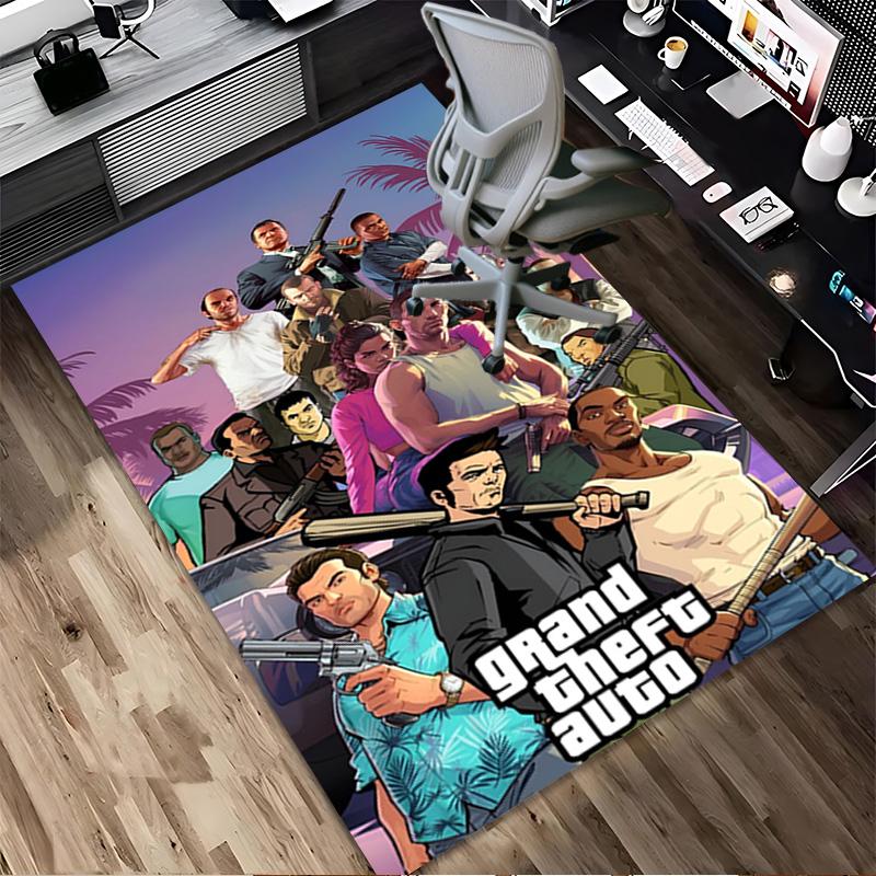Gta V Living Room Non-Slip Area Rug Soft Carpet for Bedroom Game Playroom Sofa Office Home Decor Doormat Christmas Gift C9211700