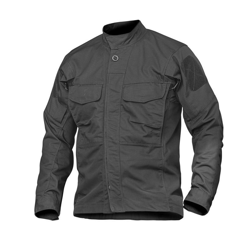 Men's Waterproof Tactical Jacket - Stand Collar, Wear-Resistant, Ideal for Spring/Autumn Outdoor Activities.