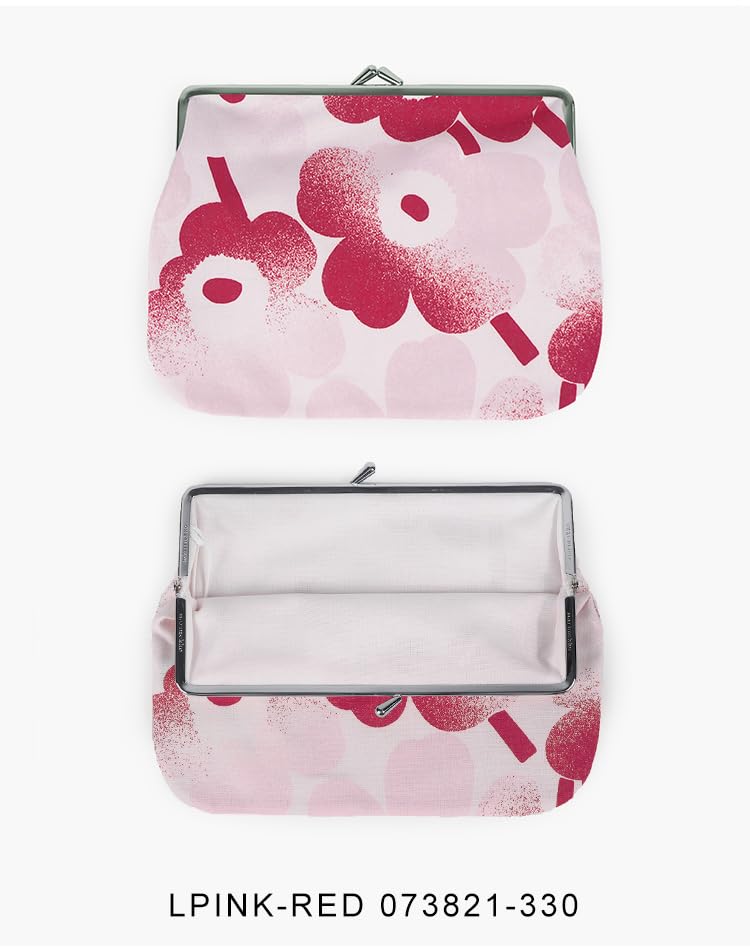 Marimekko Unikko Peněženka Doplněk Líčení Marimekko Mini Unikko Haivahdys Polovina Světle Růžová x Pouzdro, Etue, Pouzdro, Peněženka, Červená, 073821-330 [Použité]