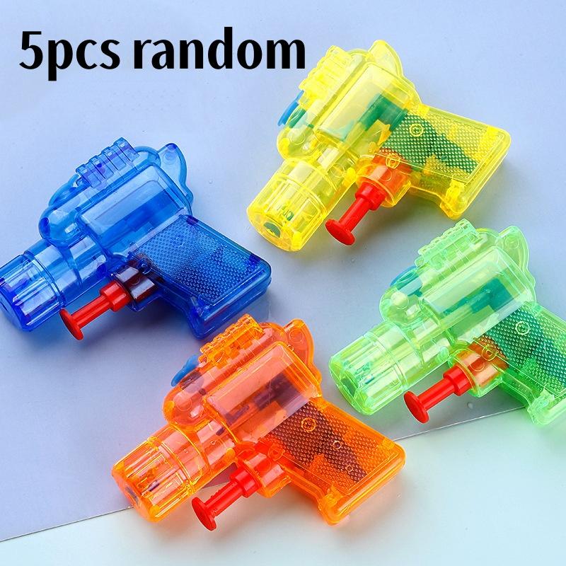 5/10 Stück Mini Transparente Wasserpistole Spielzeug Kleine Spritzpistole für Kinder Sommer Outdoor Strand Pool Party Wasserschlacht Spiele und Geschenk