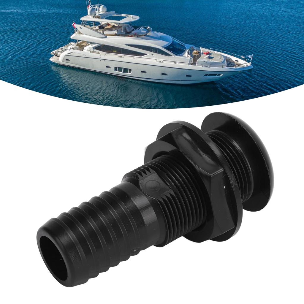 Boat Through Hull Connector 29mm Outlet   Drainage Straight Drain Outlet Fittings Boat Plumbing Fittings