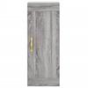 Wall Mounted Cabinet Grey Sonoma 34.5 x 34 x 90 cm Particleboard