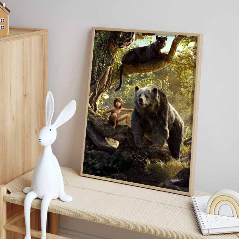 Disney 5D DIY Diamond Painting Enchanted Forest and Friends Illustration Cartoon Full Diamond Mosaic Art Wall Decoration Set
