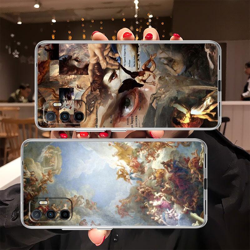 IK31 Fresco Adam Sculpture Angel Case for LG K22 K30 K40 K40S K41 K42 K50 K50S K51 K51S K52 K61 K62 K71 K92 Q60 Q61 V40 V50 V60