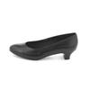 Himiko 3,5 cm Absatz Runde Zehenpartie Schwarze Pumps/600001 Schwarz 230