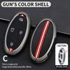 5 7 Buttons Zinc Alloy + Silicone Car Key Case Cover For Hyundai Kona Ev Grandeur GN7 IONIQ 6 2025 2025 Remote Key Protect Shell