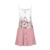 Lässiges Sommerkleid für Damen mit Taschen, Sommer-Boho-Strandkleid, Urlaubskleider für Damen, V-Ausschnitt, Knöpfe, lockere Tank-Kleider