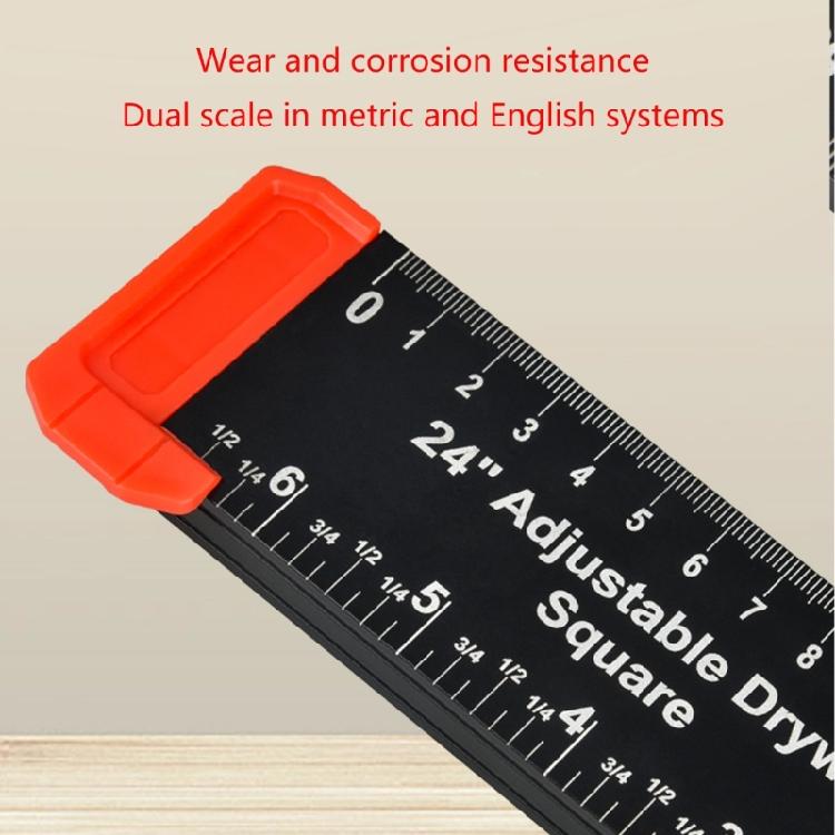 Woodworking 2 In 1 Drilling Positioning Ruler Combination Angles Ruler T-Shaped Ruler Cabinet Hardware Jig