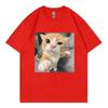 Funny Cat Meme Graphic T Shirts High Quality Fashion Short Sleeve Tshirts Unisex Unisex Summer Casual 100cotton Tshirt Streetwear