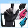 Unisex Winter Touch Screen Gloves With Skidproof Palm And Adjustable Zipper Design