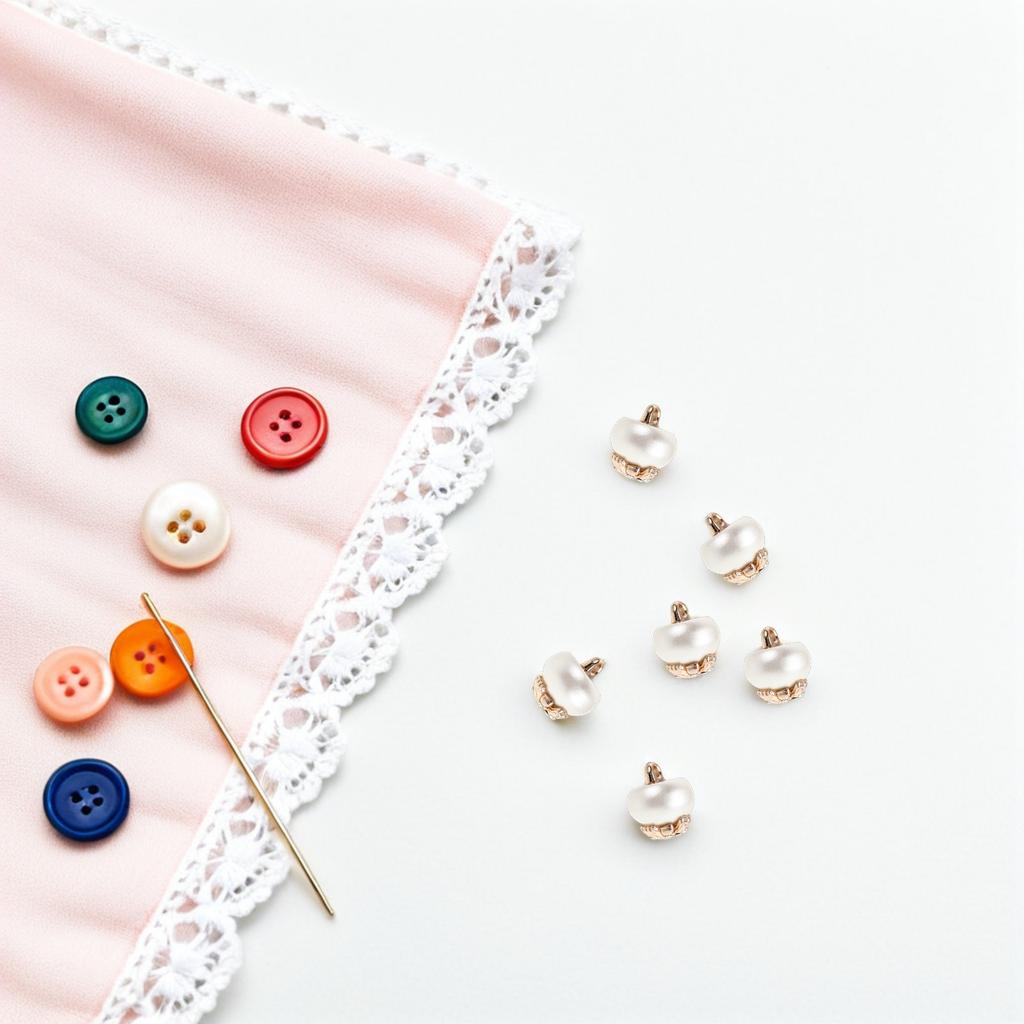 10Pcs Pearl Bow Buttons Decorative Sewing Buttons Rhinestone Round Craft Embellishments Detachable for Shirts Cardigans Wedding