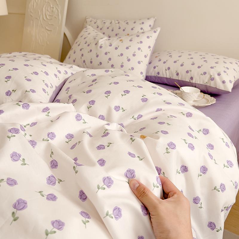 Duvet Cover Pastoral Style Quilt Cover 100% Cotton Comforter Cover Housse De Couette Soft Bed Cover (No Pillowcase)