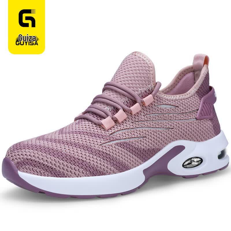 Gu Yisa 0277 Women s Steel Toe Safety Shoes 39 розовый