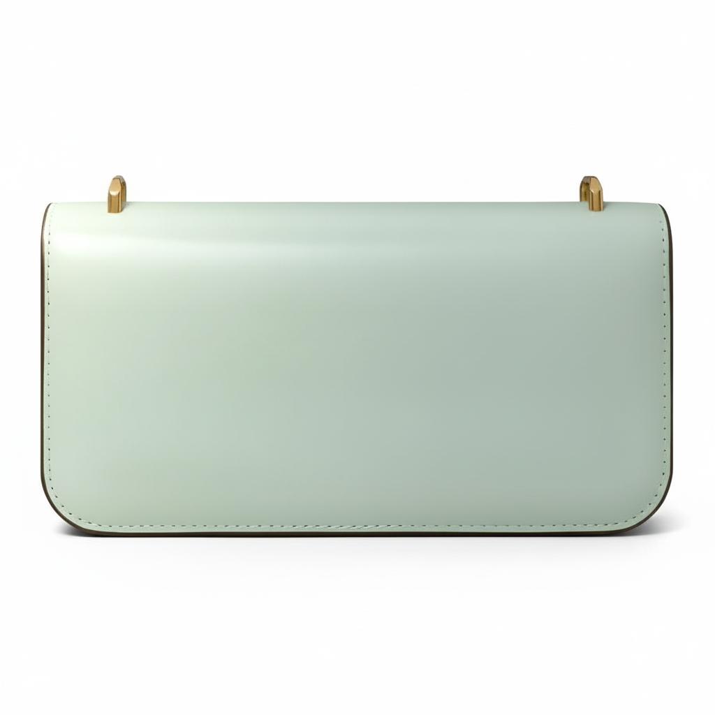 Tory Burch Eleanor Metal Logo Magnetic Closure Rectangular Handbag Women Shoulder Bag Mint-Green 162767-400