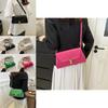 Stylish Street Fashion Small Square Bag With Synthetic Leather Lining