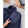 Men's 2026 High-End Japanese Style Three-Stripes Zipper Jacket - Sporty Hoodless Cardigan