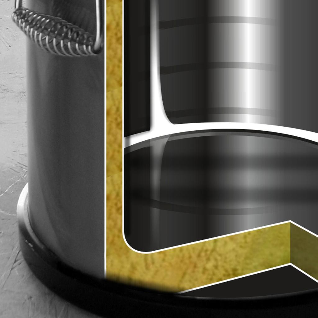 Steel thermos container for transporting food 50L Hendi 710319