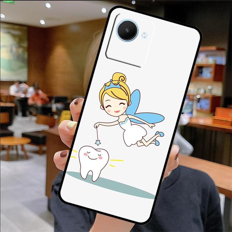 Cartoon Dentist Dental Teeth Case For Realme 14 Pro Plus 12 10 11 13 GT 6 6T 5 GT7 Pro C61 C55 C51 C21Y C25S C67 C75 C53