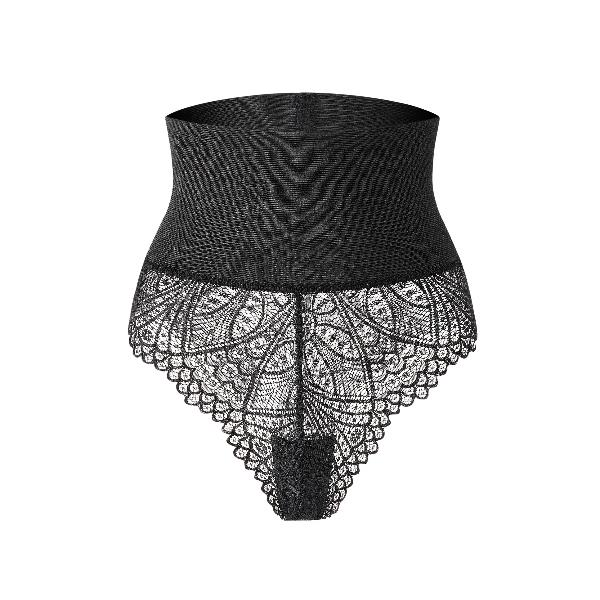 Women High Waist Tummy Control Underwear Lace Panties Female Pants Solid Color Transparent Intimates Slimming Shapewear Lingerie