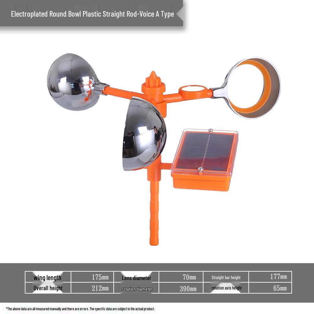 Odblaskowy odstraszacz ptaków zasilany energią słoneczną i wiatrową na farmy zewnętrzne i stawy rybne