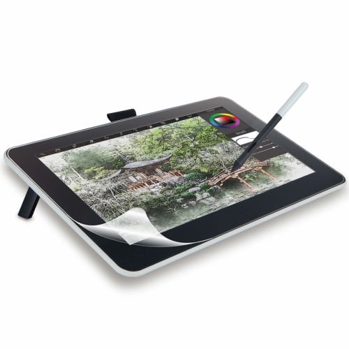 ELECOM Wacom WacomOne 13 Paper-like writing feel Paper texture film LCD pen tablet Liquid tab Anti-reflection Kent paper type with reduced wear on the