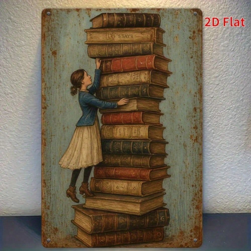 

Metal Poster Wall Art Vintage Decor Motivational Sign Rustic Iron Plate for Kitchen Home