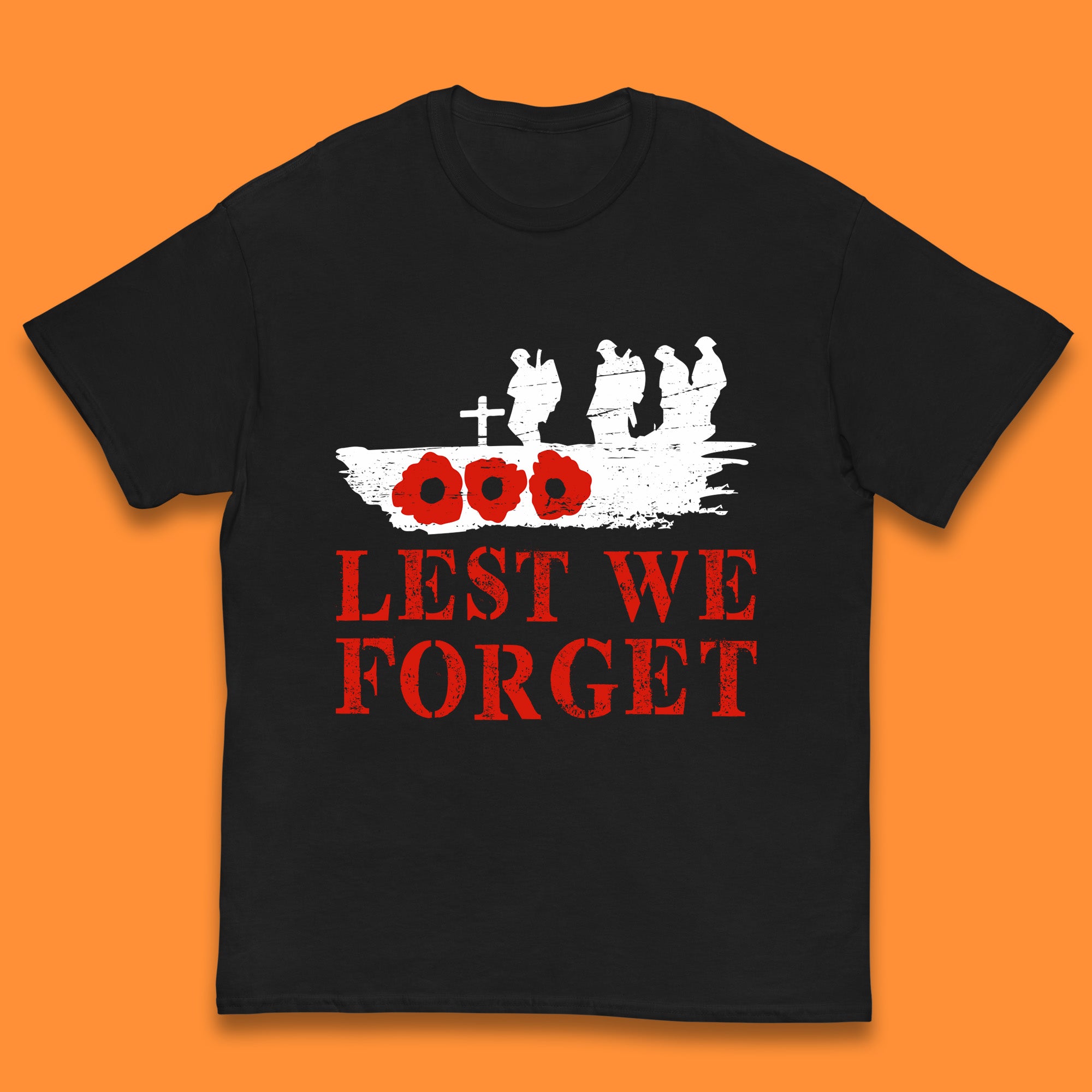 

Lest We Forget Poppy Flower British Armed Force Remembrance Day Always Remember Our Heroes Kids T Shirt 130