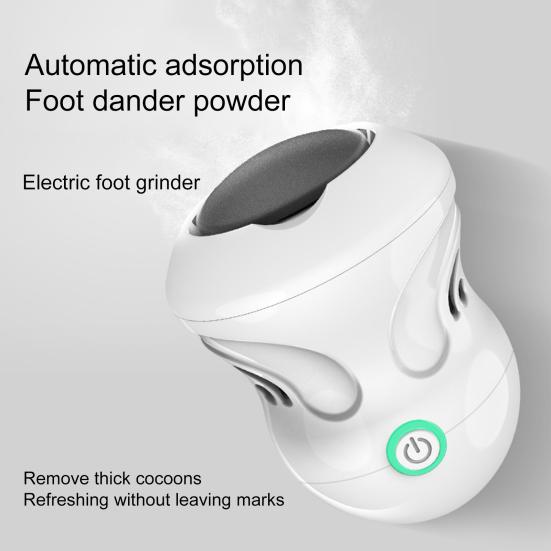 1 Set Foot File Removable Head Thick Callus Removal Dandruff Auto Absorption No Trace Strong Power Foot Grinder Foot Care