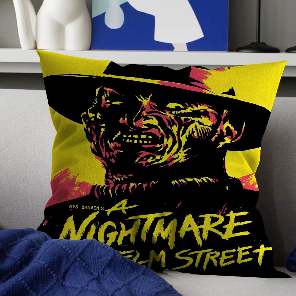 Nightmare Elm Street Freddy Kissen Anime Kissen Sofa Bett Kopfkissenbezug Kissenbezug 45x45 cm Mode