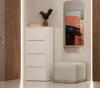 ALMA WHITE Kommode 4 Türen 4 Regale