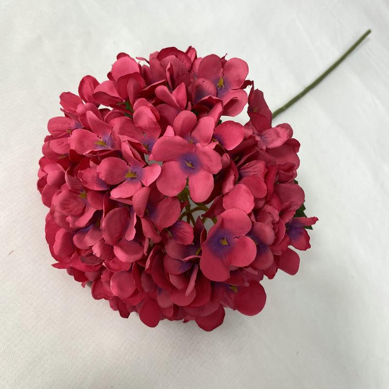 58cm Heads Hydrangea Bouquet Silk Artificial Flowers for Party Wedding Living Room Home Decoration Accessories