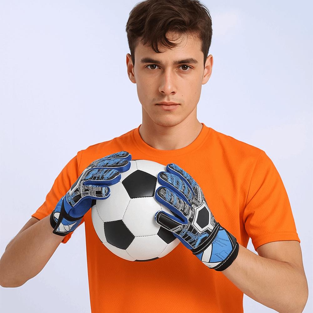 Finger Protection Latex Soccer Gloves Non-Slip Football Goalkeeper Gloves  Soccer Training