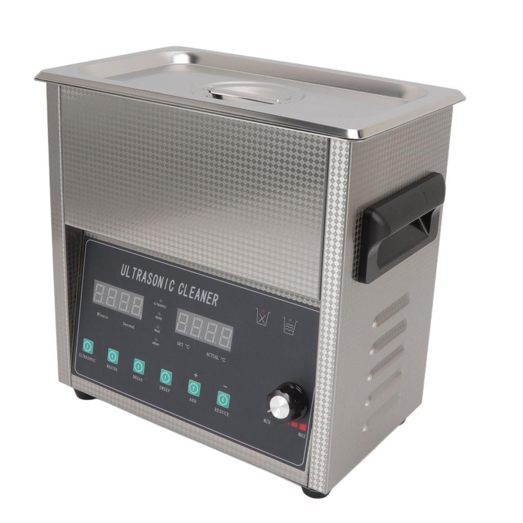 Ultrasonic Cleaning Machine 3L Adjustable Power Heatable Stainless Steel Ultrasonic Cleaning Machine for Jewelry
