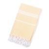 Customized 100% Cotton Turkish Beach Towel Soft Yarn-Dyed Jacquard Fringed Striped Pattern All-Season Ventilated for Bath Use