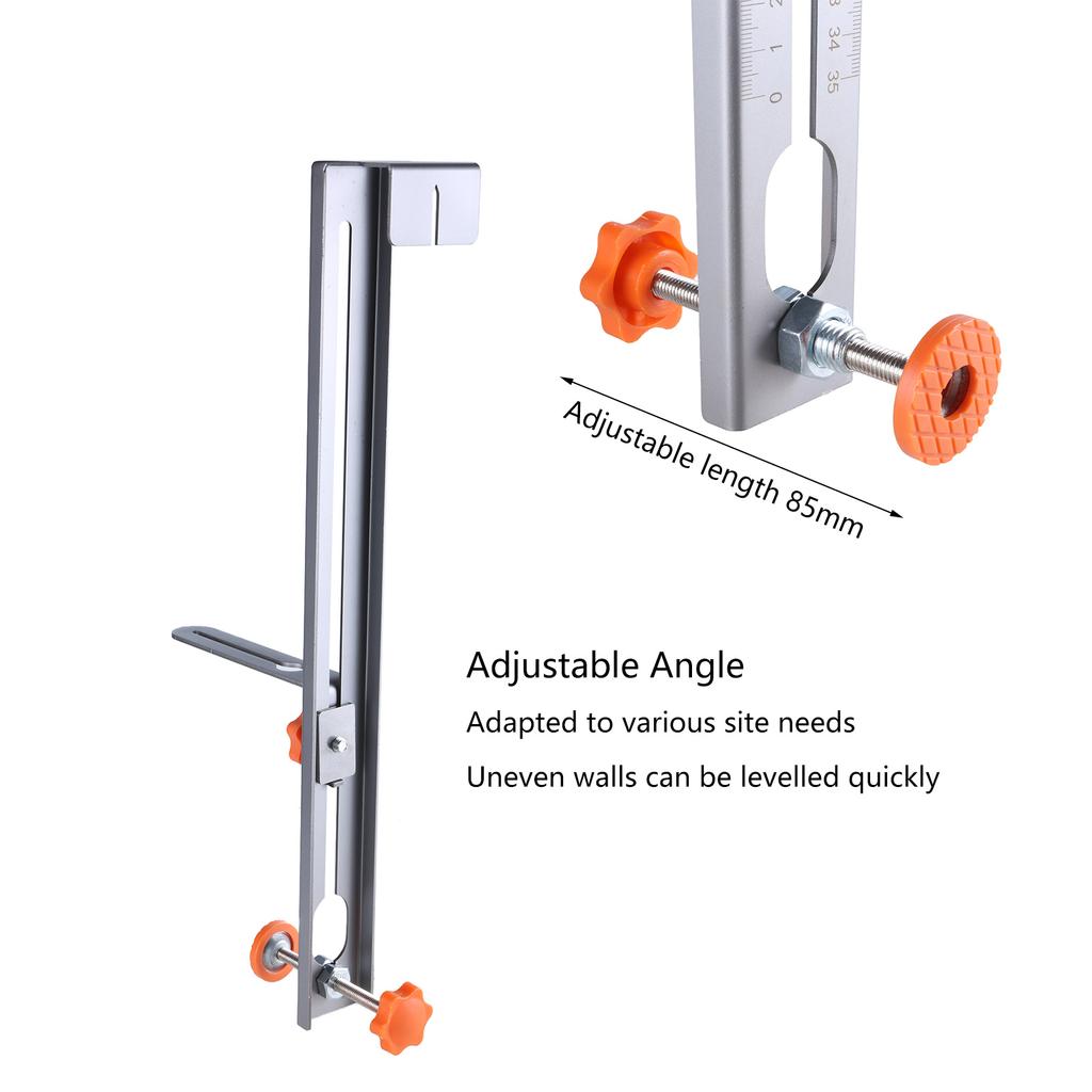 Suport de montare pe perete reglabil cu nivel laser, cu precizie ridicată și durabilitate la scară de citire ușoară Construcții din oțel carbon
