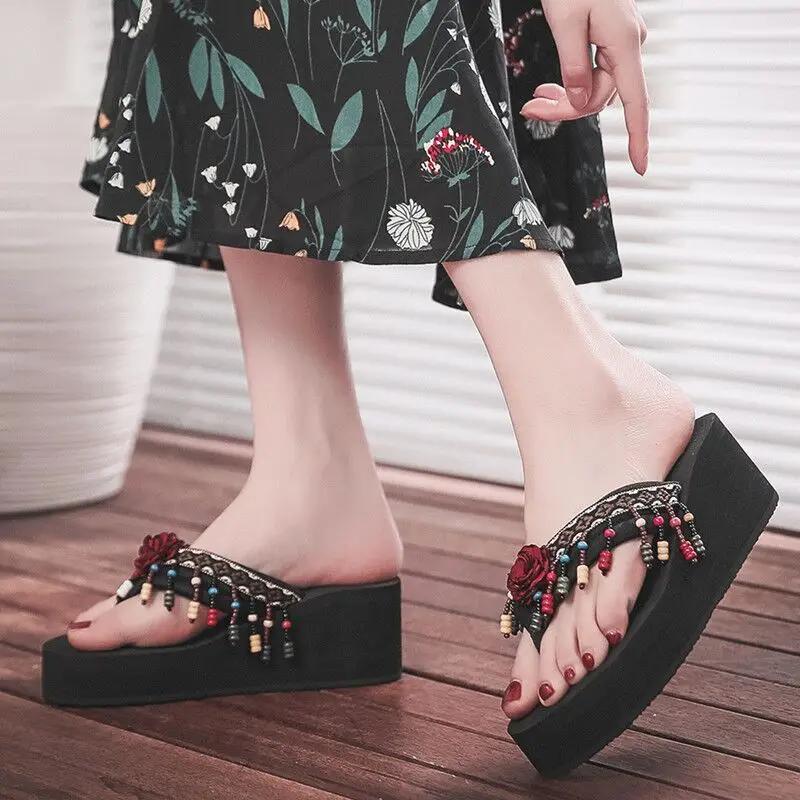 Thick Shoes for Women Designer Luxury Original Woman Flip Flops Slippers High Quality Waterproof Sandals Vip Low Price 39 Slides