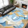 Tapis en Velours Cristal Texte Nom Personnalisé, Tapis de Sol Doux Antidérapant Décoration MaisonLazio FC