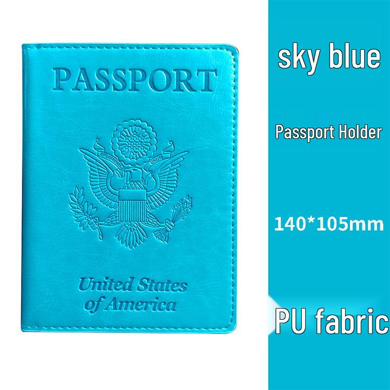 Personalizowany skórzany PU etui na paszport szczepionkowy USA