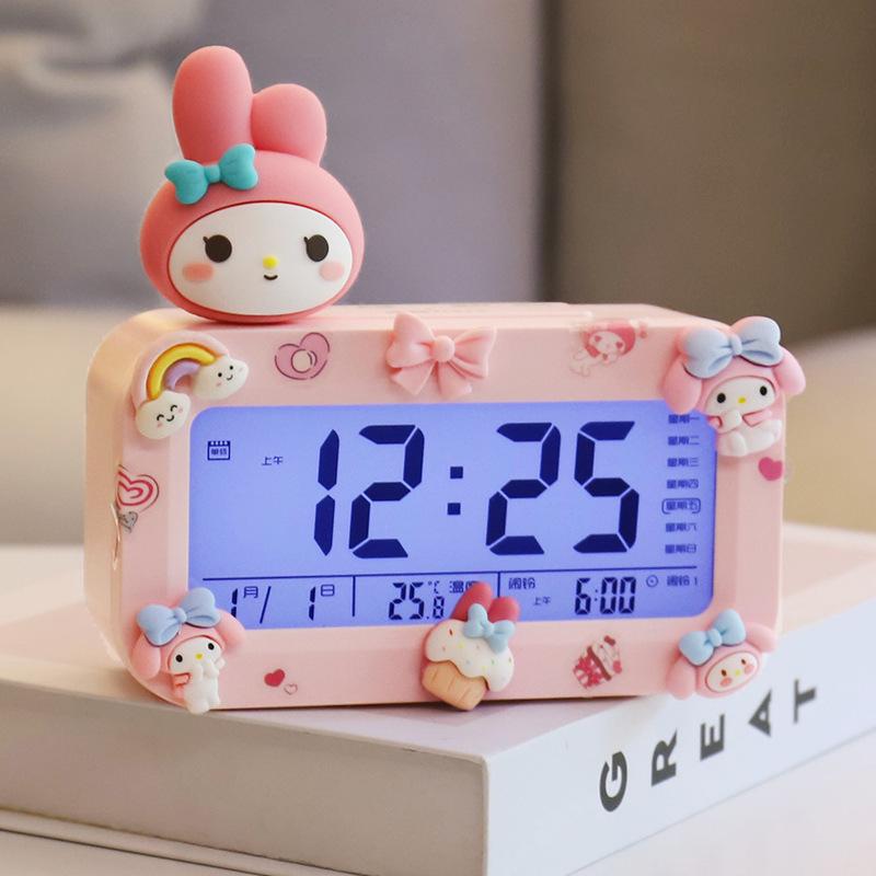 Student Smart Alarm Clock High Volume Smart Backlight Alarm Clock Cartoon Doll Student Alarm Clock for Junior High School Students